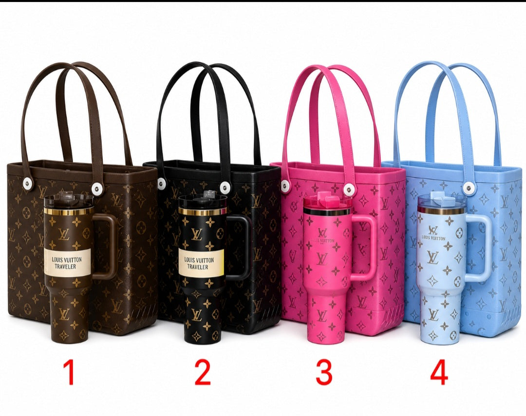 Luxury Tote Bag & Tumbler Gift Set